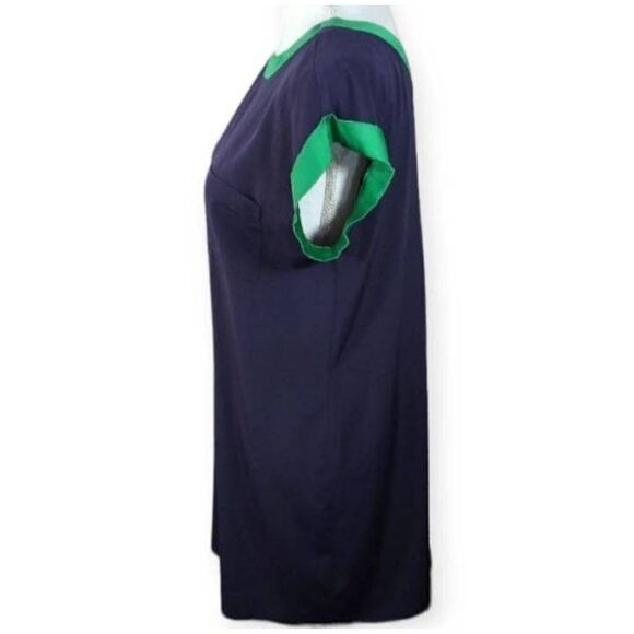 CHARMING CHARLIE NAVY & GREEN DRESS SZ.M EUC. - Picture 4 of 8